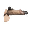 Rebel Penis Sleeve med Testikelring og Vibrator