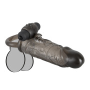Rebel Penis Sleeve med Testikelring og Vibrator