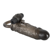 Rebel Penis Sleeve med Testikelring og Vibrator