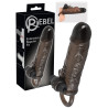 Rebel Penis Sleeve med Testikelring og Vibrator