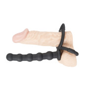Black Velvets Testikel- og Penisring med Analkugler