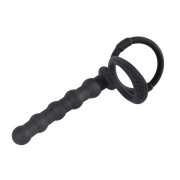 Black Velvets Testikel- og Penisring med Analkugler