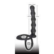 Black Velvets Testikel- og Penisring med Analkugler