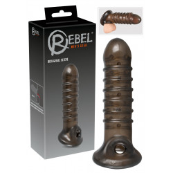 Rebel Penis Sleeve med Rillet Skaft