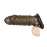 Rebel Penis Sleeve med Rillet Skaft og Testikelåbning