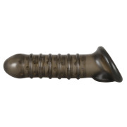 Rebel Penis Sleeve med Rillet Skaft og Testikelåbning