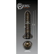 Rebel Penis Sleeve med Rillet Skaft og Testikelåbning