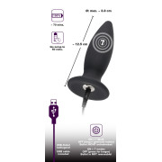 Black Velvets Opladelig Buttplug med Vibrator