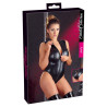 Cottelli Wetlook Bodystocking med Lynlås