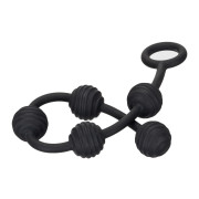 Sin Silikone Analkugler med Pirrende Riller