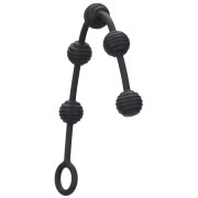 Sin Silikone Analkugler med Pirrende Riller