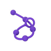 Sin Silikone Analkugler med Pirrende Knopper