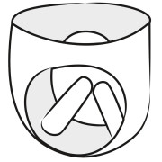 Late X Latex Trusse med Oppustelige Dildoer