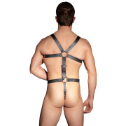 Zado Læder Harness Mænd med Testikkelring