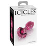 Icicles No 78 Glas Buttplug med Diamant