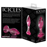 Icicles No 78 Glas Buttplug med Diamant