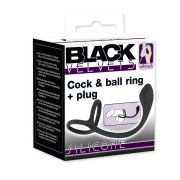 Black Velvets Dobbelt Penisring med Buttplug