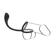 Black Velvets Dobbelt Penisring med Buttplug