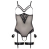 Cottelli Bondage Åben Bodystocking med Manchetter