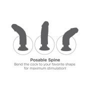 King Cock Formbar Sugekop Dildo Vibrator