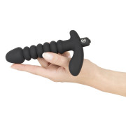 Black Velvets Anal Vibrator med Riller