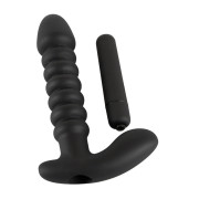 Black Velvets Anal Vibrator med Riller