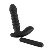 Black Velvets Anal Vibrator med Riller