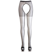 Cottelli Bundløse Strømpebukser med Blonde kant