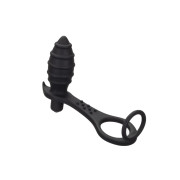 Sin Silikone Anal Vibrator med Penisringe