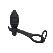 Sin Silikone Anal Vibrator med Penisringe