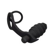 Sin Silikone Anal Vibrator med Penisringe