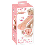 Nature Skin 2 in 1 Extension + Masturbator