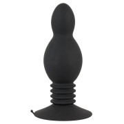 Black Velvets Silikone Buttplug med Fjedereffekt