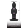 Black Velvets Silikone Buttplug med Fjedereffekt