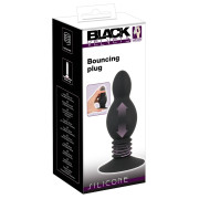 Black Velvets Silikone Buttplug med Fjedereffekt
