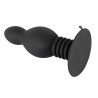 Black Velvets Silikone Buttplug med Fjedereffekt