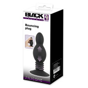 Black Velvets Silikone Buttplug med Fjedereffekt