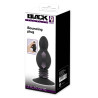 Black Velvets Silikone Buttplug med Fjedereffekt