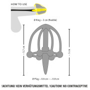 Silikone Penis Plug med Glansbur