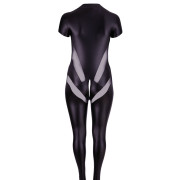 Cottelli Plus Size Wetlook Catsuit med Mesh