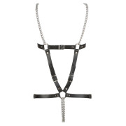 Zado Læder Harness Med Skridt Kæde