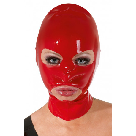 Late X Latex Maske med Øjen- og Mundåbning