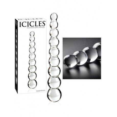 Icicles No 2 Rillet Glas Dildo