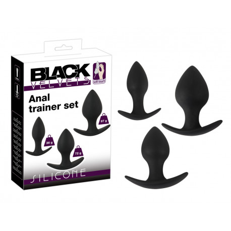 Black Velvets Anal Training Silikone Buttplug Sæt