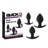 Black Velvets Anal Training Silikone Buttplug Sæt