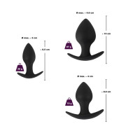 Black Velvets Anal Training Silikone Buttplug Sæt