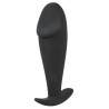 Black Velvets Silikone Buttplug med Penishoved