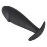Black Velvets Silikone Buttplug med Penishoved