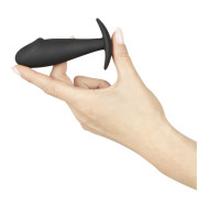 Black Velvets Silikone Buttplug med Penishoved