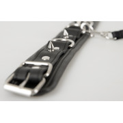 Vegan Fetish Slave Halsbånd med Line